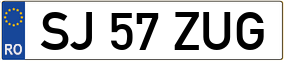 Trailer License Plate